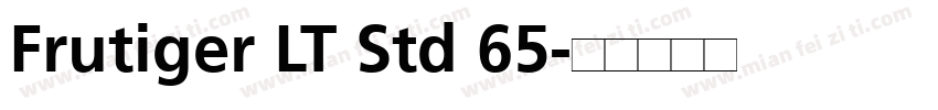 Frutiger LT Std 65字体转换